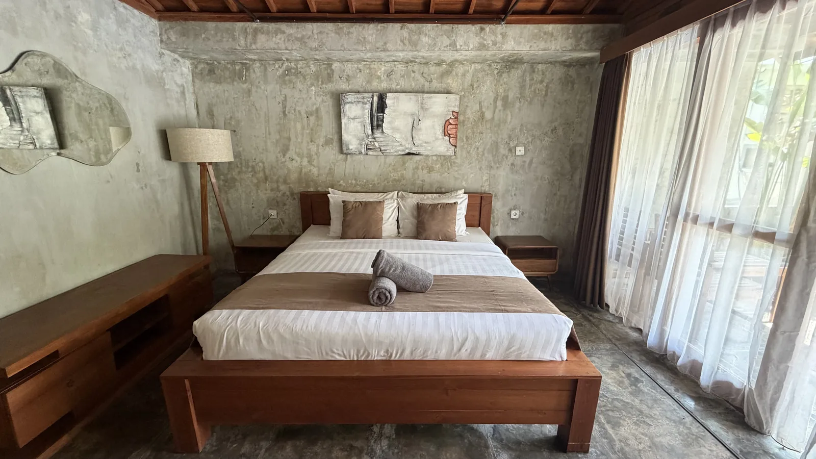 Kubu D'Carik Room 2 double bed and room detail
